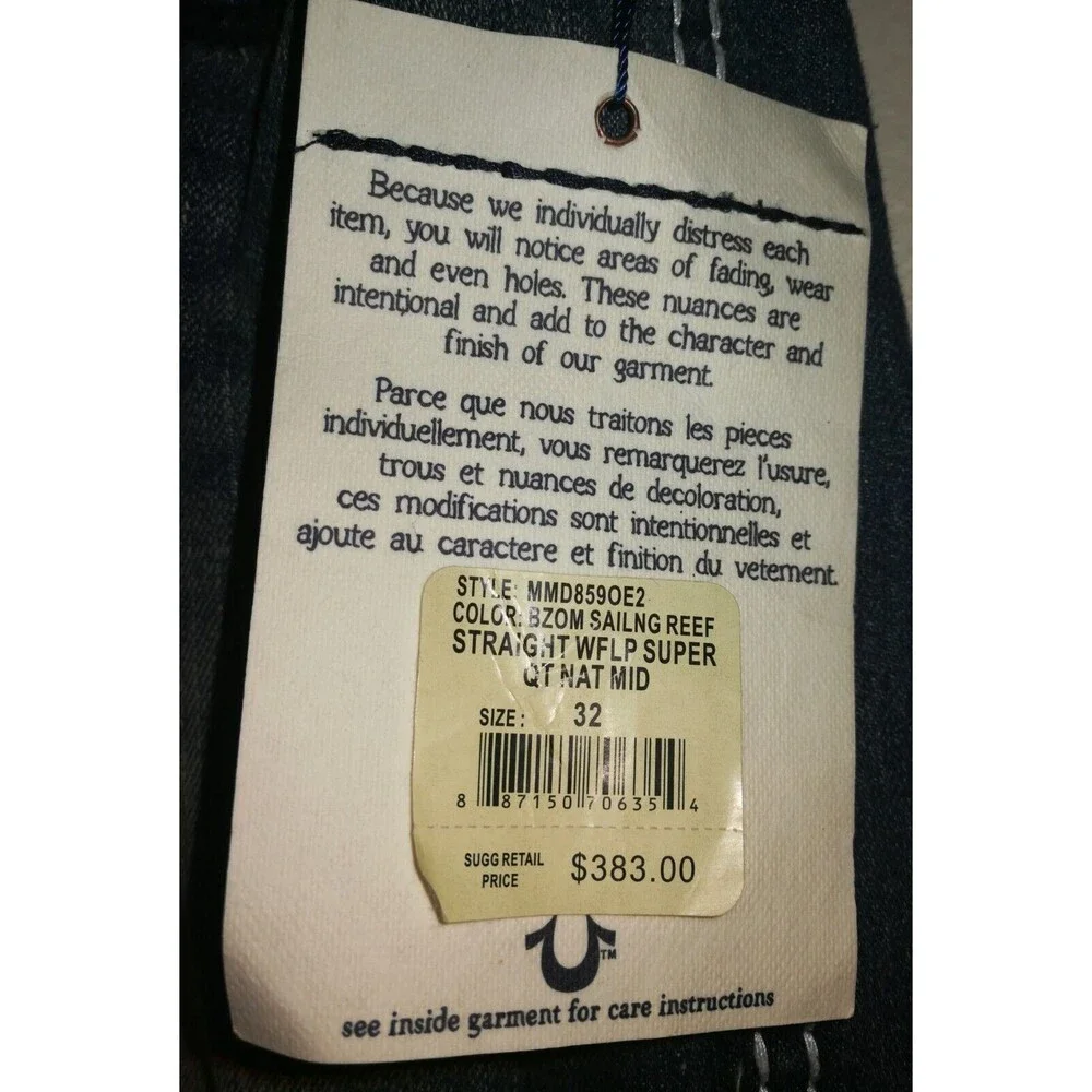 New with tags Men's True Religion World Tour Jeans Size 32